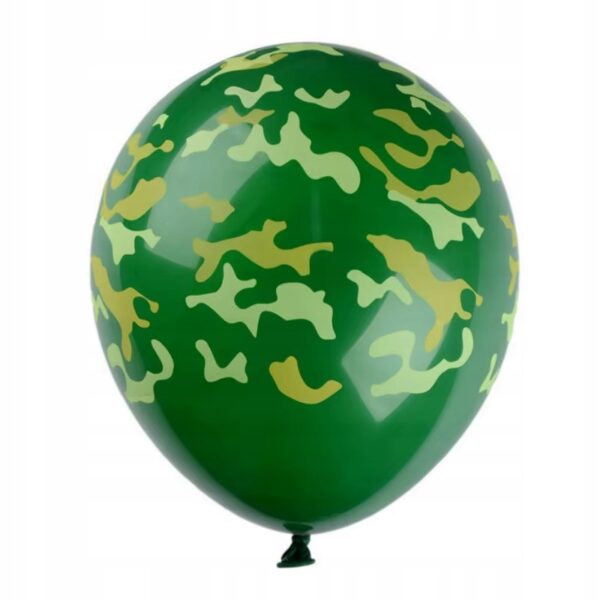 Balony lateksowe MORO Wojsko Kamuflaż Urodziny 5 sztuk - obrazek 3