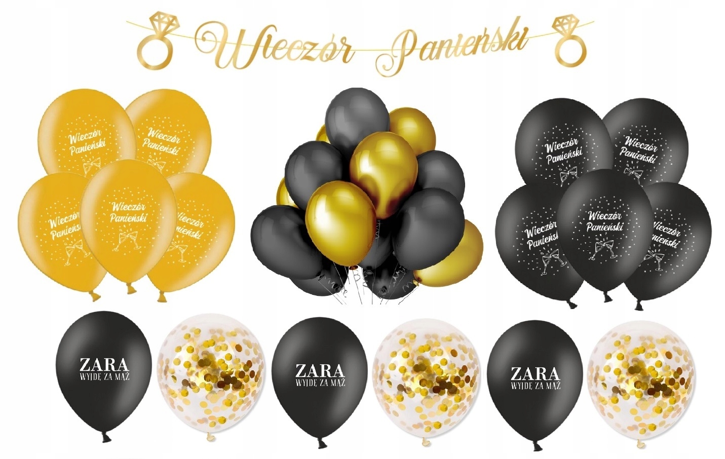 Dekoracje Balony na Wieczór Panieński Bride to Be