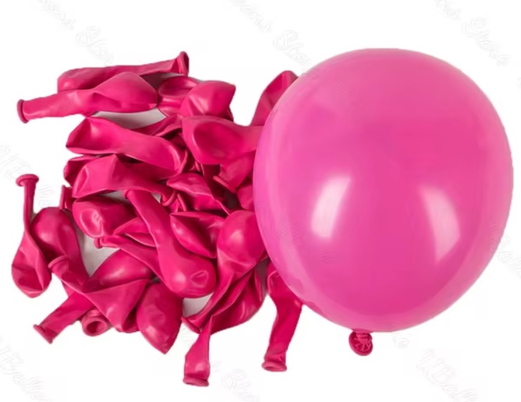 Balony lateksowe różowe 20 sztuk Urodziny Wieczór Panieński Roczek Girl - obrazek 3