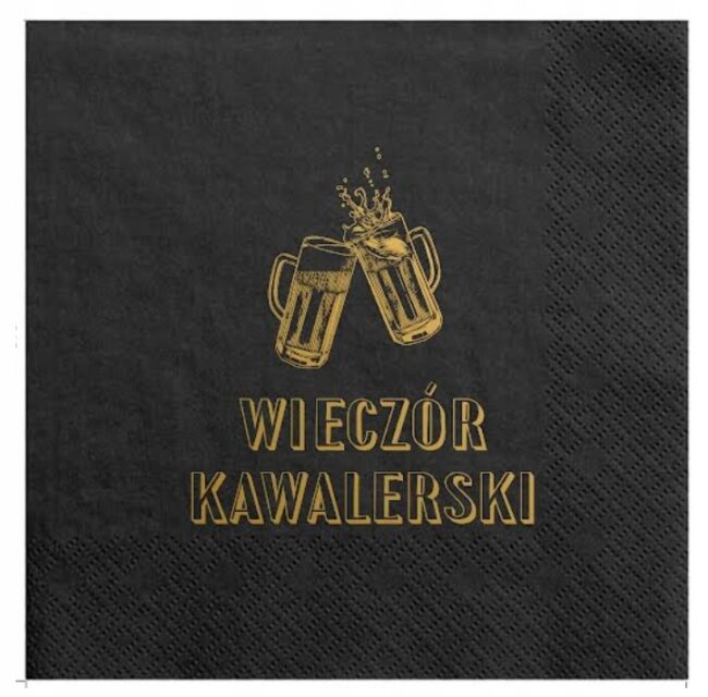 serwetki wieczór kawalerski