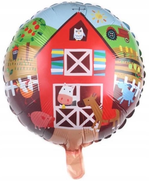 balon okrągły foliowy farma