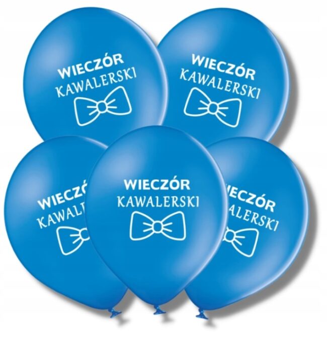 niebieskie balony wieczór kawalerski