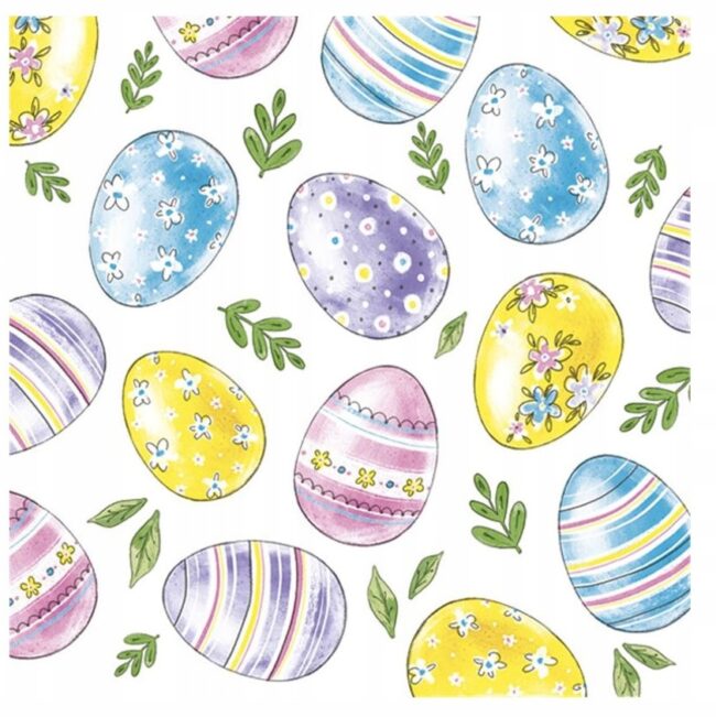 Serwetki papierowe wielkanocne Pisanki 20 sztuk Wielkanoc WLK-108