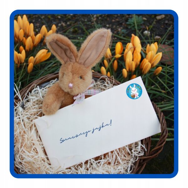 Naklejki na rolce Zajączek Happy Easter 500 sztuk Wielkanoc WLK-076 - obrazek 8