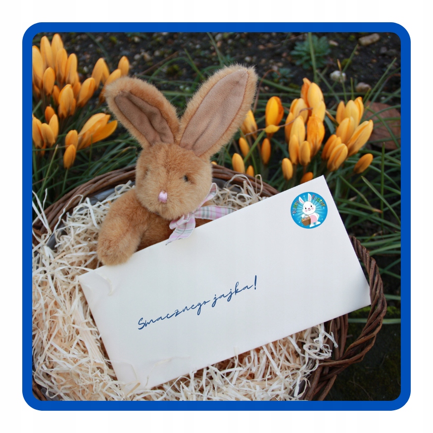 Naklejki na rolce Zajączek Happy Easter 500 sztuk Wielkanoc WLK-076 - obrazek 8