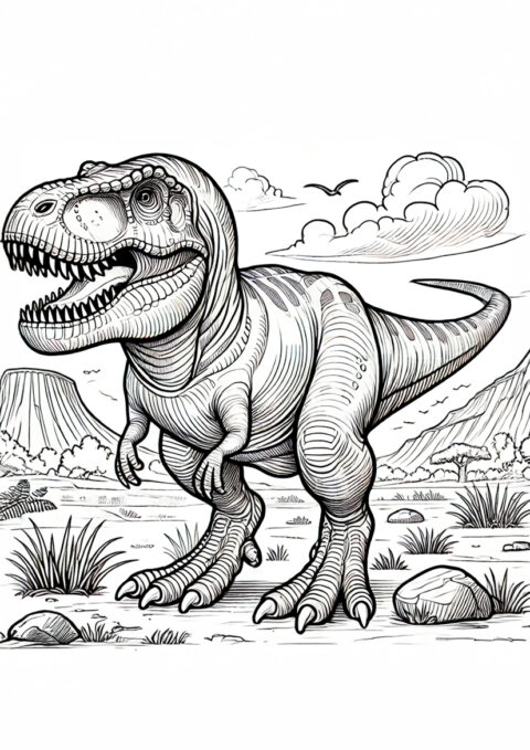 Kolorowanka Tyranozaur