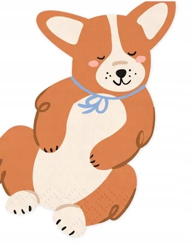 Serwetki papierowe Piesek Corgi