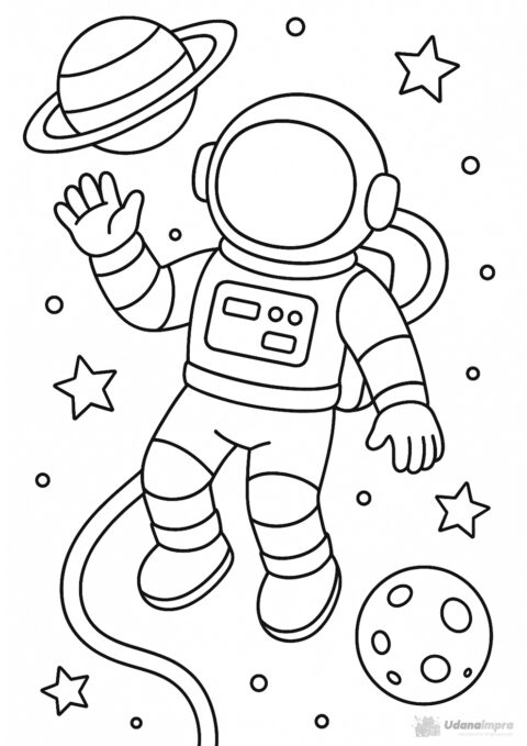 Kolorowanka Astronauta
