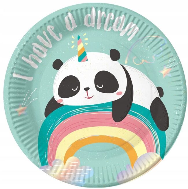 talerzyki papierowe panda