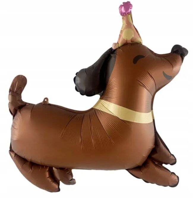 balon brązowy piesek
