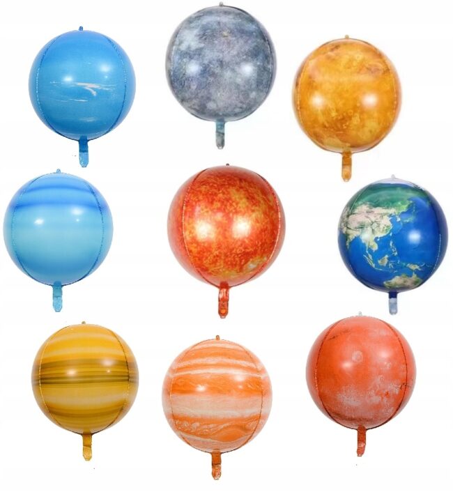 balony układ słoneczny
