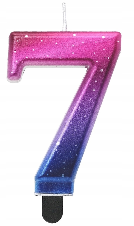świeczka ombre kosmos 7