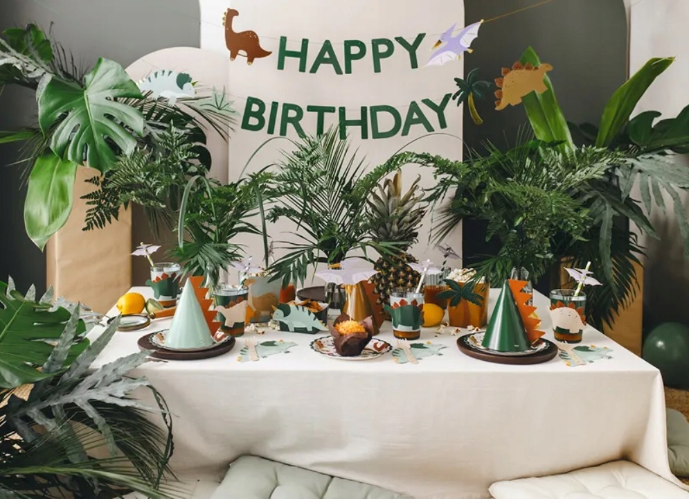Baner urodzinowy HAPPY BIRTHDAY Dinozaur Dinozaury 300 cm Urodziny - obrazek 3