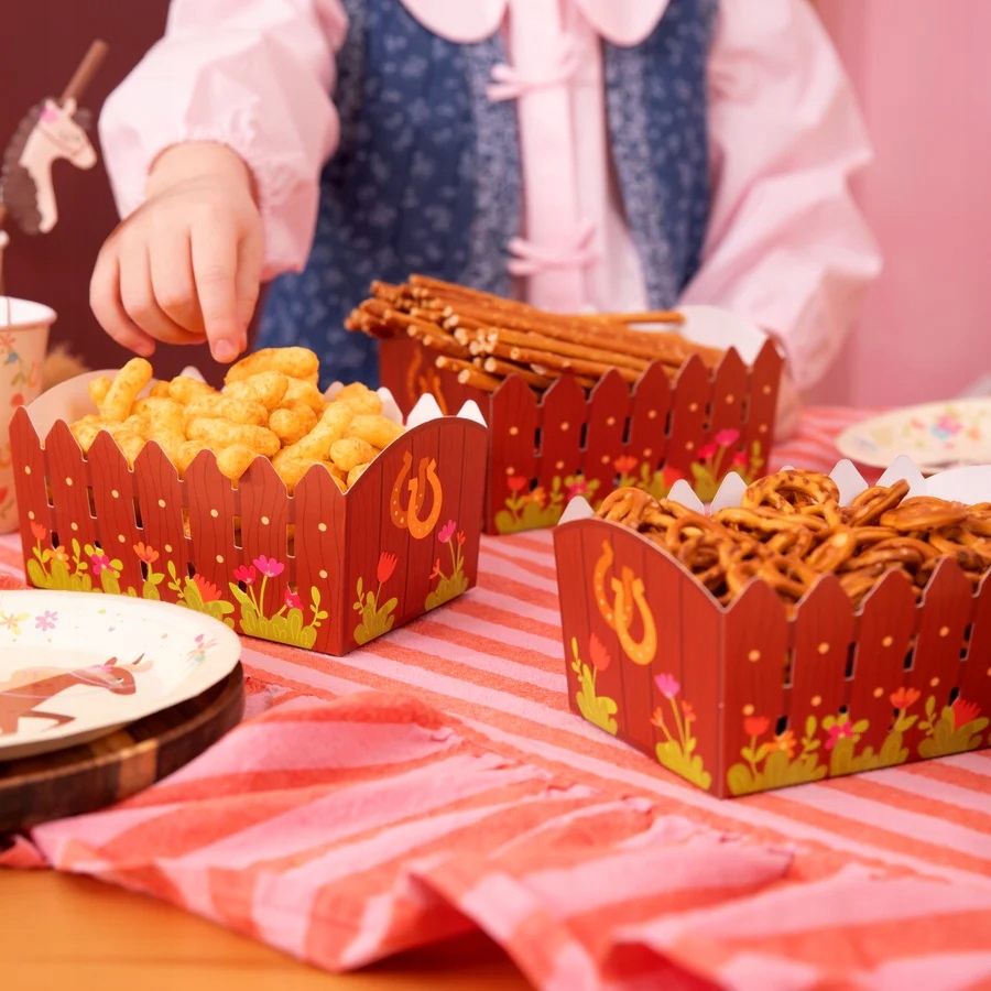 Pudełka na chipsy Koniki Konie Koń 3 sztuki Urodziny - obrazek 2