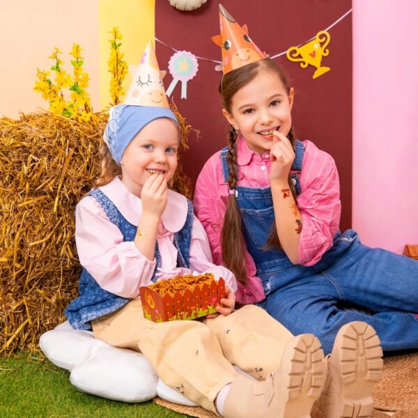 Pudełka na chipsy Koniki Konie Koń 3 sztuki Urodziny - obrazek 3