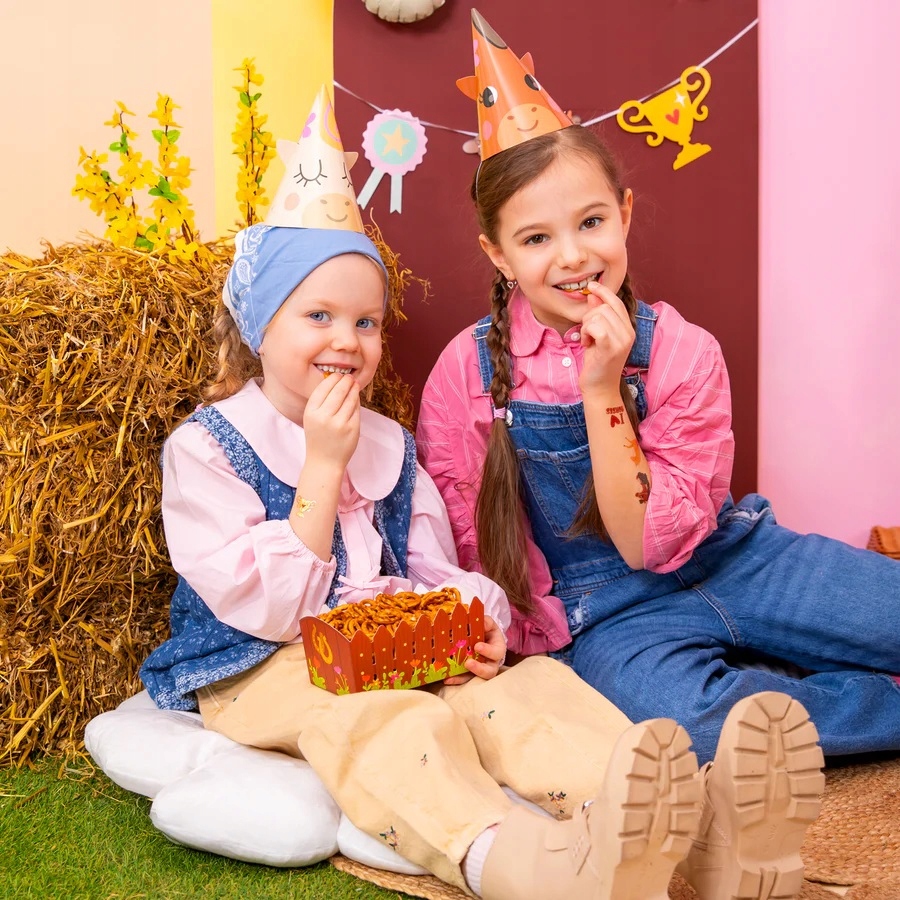 Pudełka na chipsy Koniki Konie Koń 3 sztuki Urodziny - obrazek 3