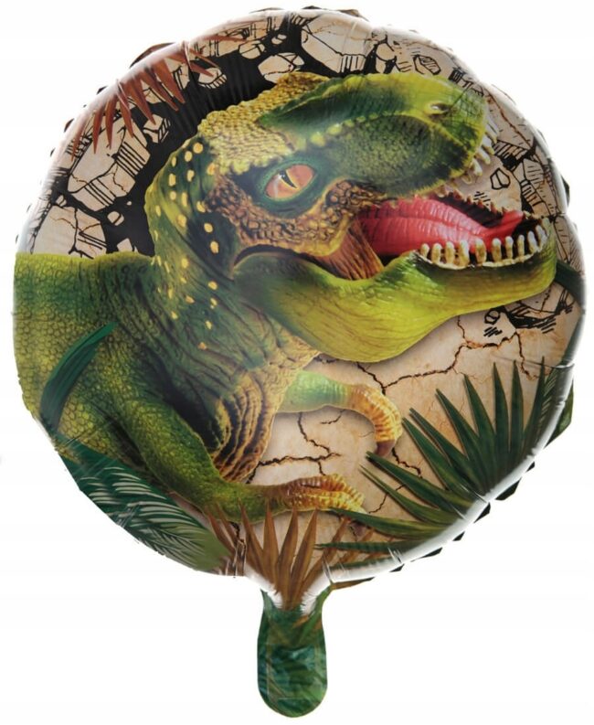 Balon foliowy okrągły Dinozaur
