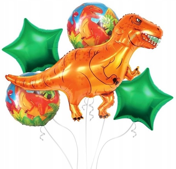 zestaw balonów tyranozaur