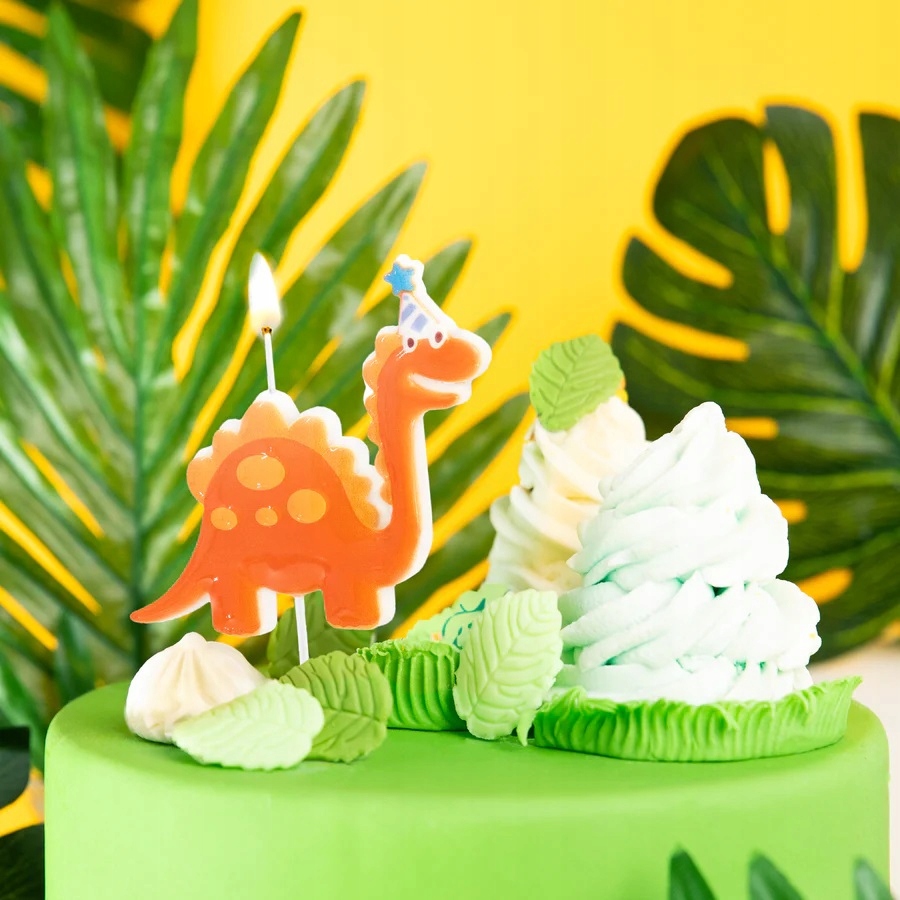 Świeczka na tort Dinozaur Party Urodziny - obrazek 2