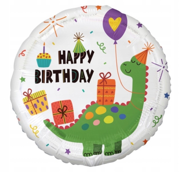 Balon foliowy Dinozaur 45 cm Urodziny Birthday