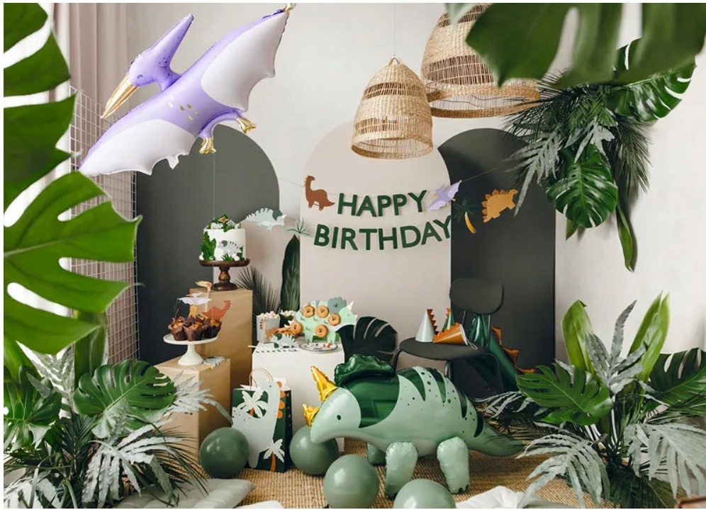 Baner urodzinowy HAPPY BIRTHDAY Dinozaur Dinozaury 300 cm Urodziny - obrazek 4