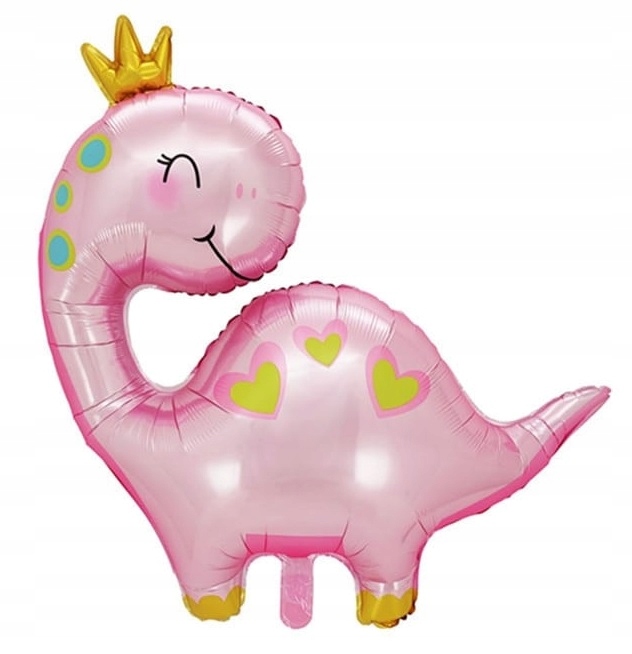 różowy balon dinozaur