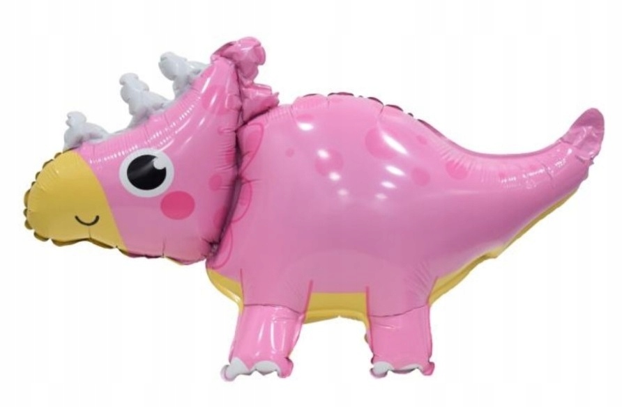 Balon foliowy Różowy Dinozaur 57x33 cm Urodziny