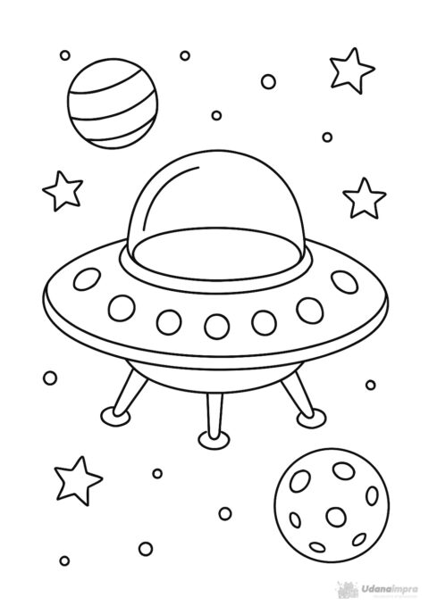 kolorowanka ufo