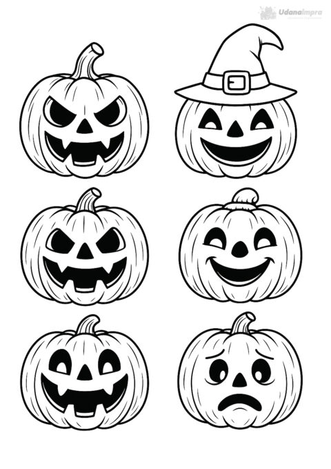 dynia halloween kolorowanka