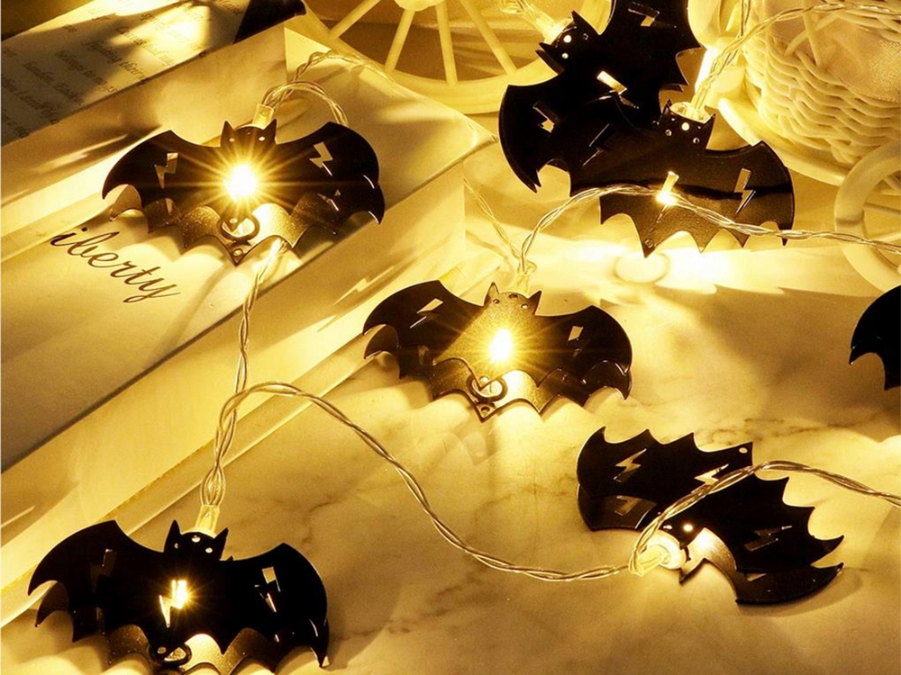 Lampki na Halloween Nietoperz Nietoperze girlanda świetlna lampka LED H-033 - obrazek 5