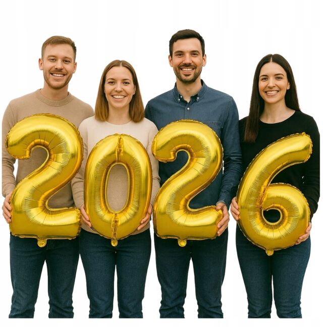 balon cyfry 2026 sylwester