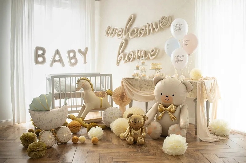 Balon foliowy stojący Koń Konik na biegunach 106x86 cm Urodziny - obrazek 4