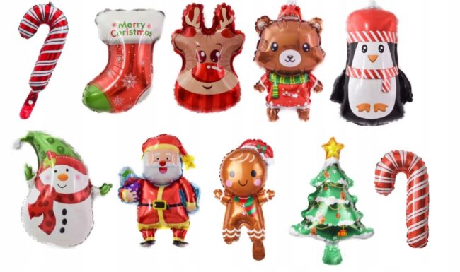 balony foliowe na Boże Narodzenie