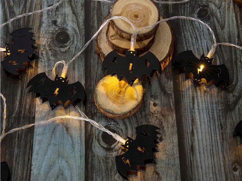 Lampki na Halloween Nietoperz Nietoperze girlanda świetlna lampka LED H-033 - obrazek 3