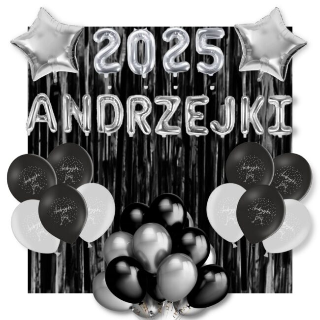 Zestaw dekoracyjny czarny na Andrzejki