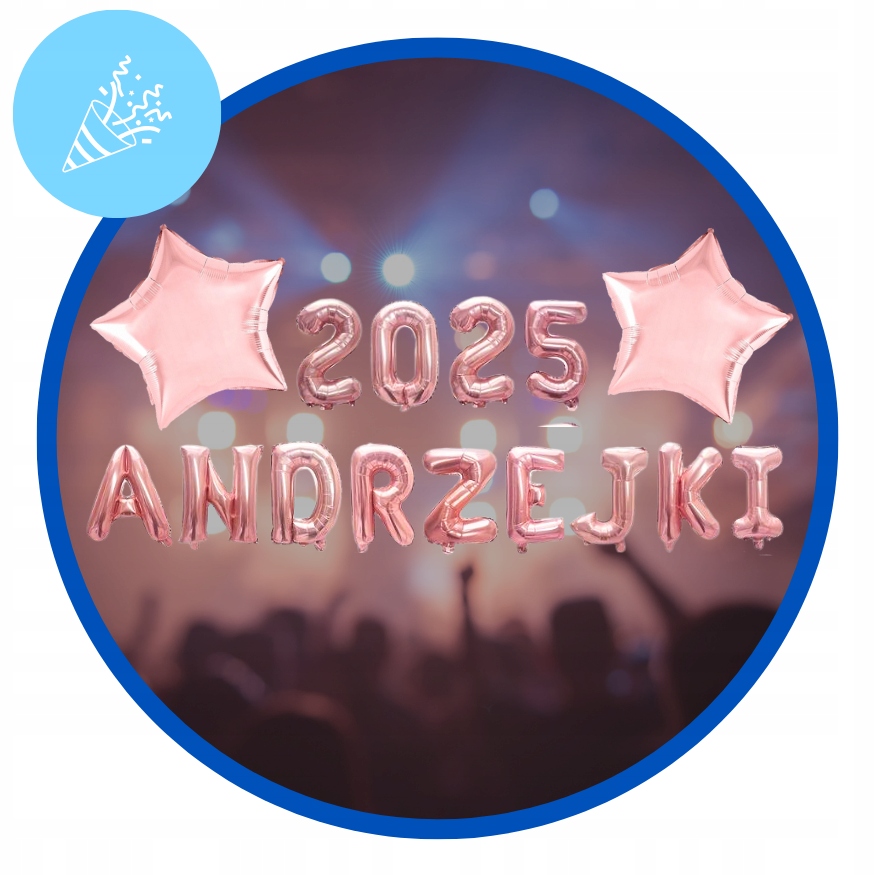 Zestaw na Andrzejki 2025 Kurtyna Balony Dekoracje różowe złoto - obrazek 2