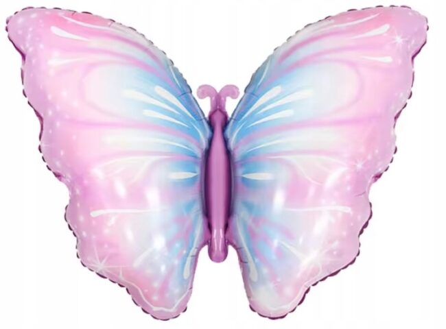 Balon foliowy Motyl Motylek fioletowy 82x52 cm Urodziny