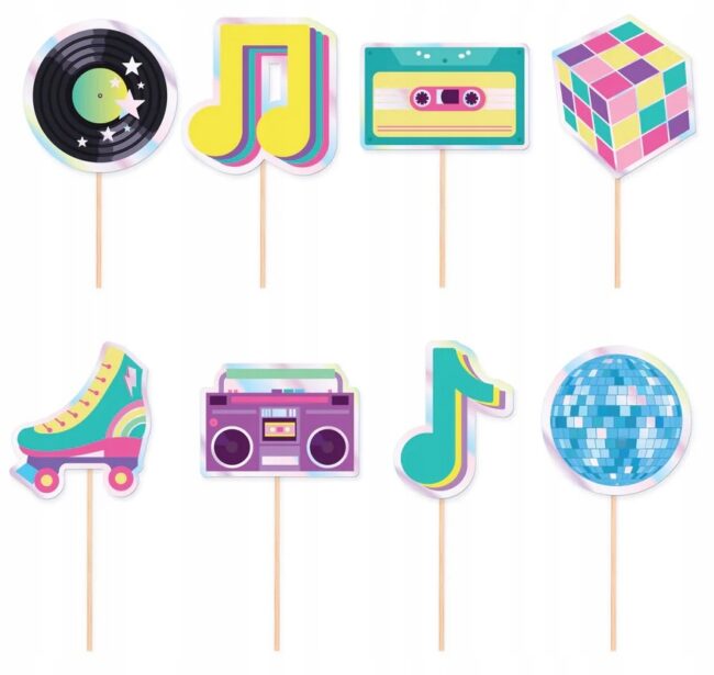 Toppery na ciasto Retro Disco