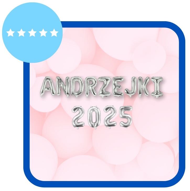 Zestaw na Andrzejki 2025 Kurtyna Balony Baner Dekoracje Bal Andrzejkowy A01 - obrazek 4