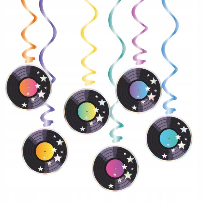 Świderki wiszące Retro Disco serpentyna