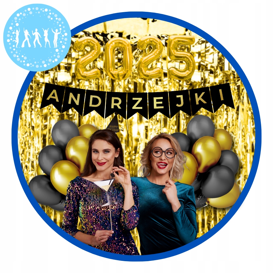 Zestaw na Andrzejki 2025 Kurtyna Balony Baner - obrazek 4