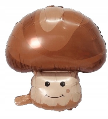 balon brązowy grzybek