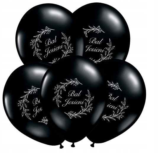 Zestaw czarnych balonów Bal Jesieni