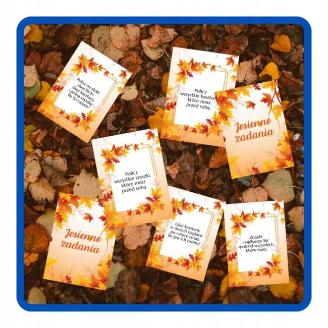 Karty z zadaniami Jesienne Zadania