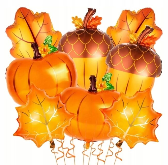 zestaw balonów jesień