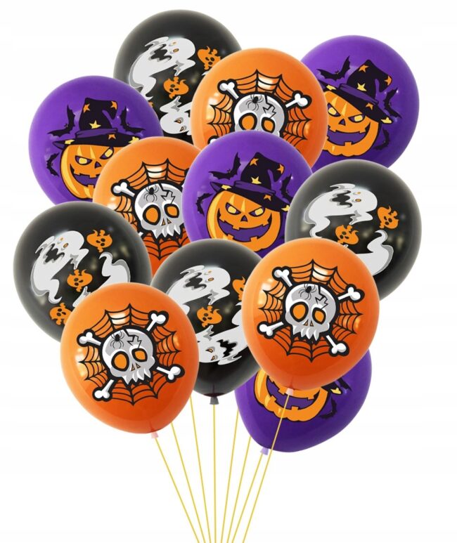 Balony lateksowe na Halloween mix