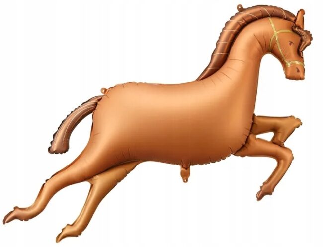 Balon foliowy Brązowy Koń Konik 120x80 cm Urodziny