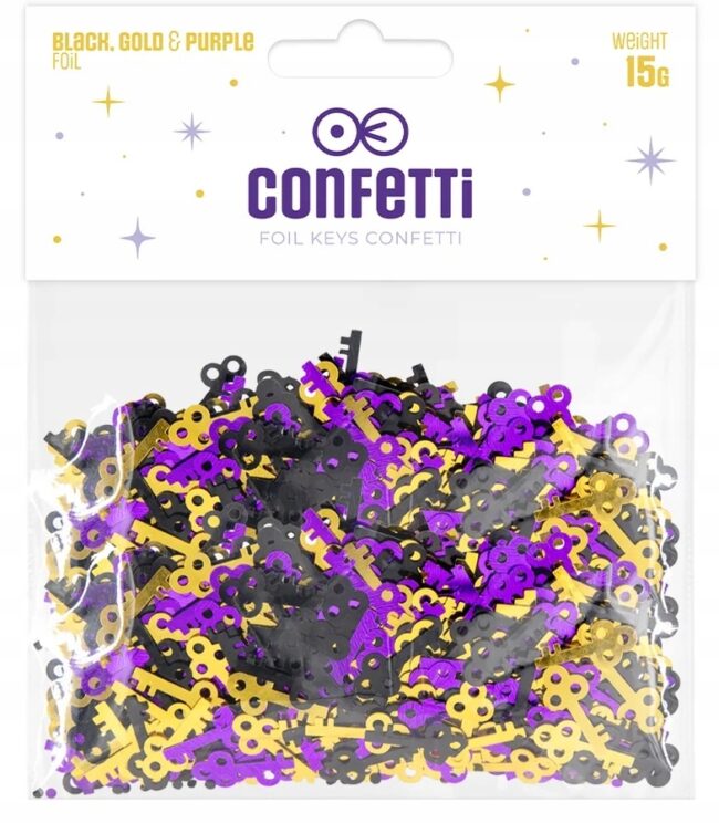 Konfetti klucze na Andrzejki