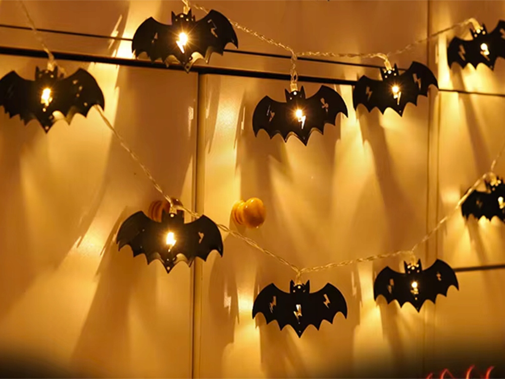 Lampki na Halloween Nietoperz Nietoperze girlanda świetlna lampka LED H-033 - obrazek 4