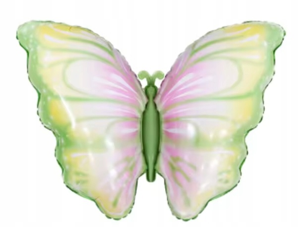 Balon foliowy Motyl Motylek zielony 82x52 cm Urodziny
